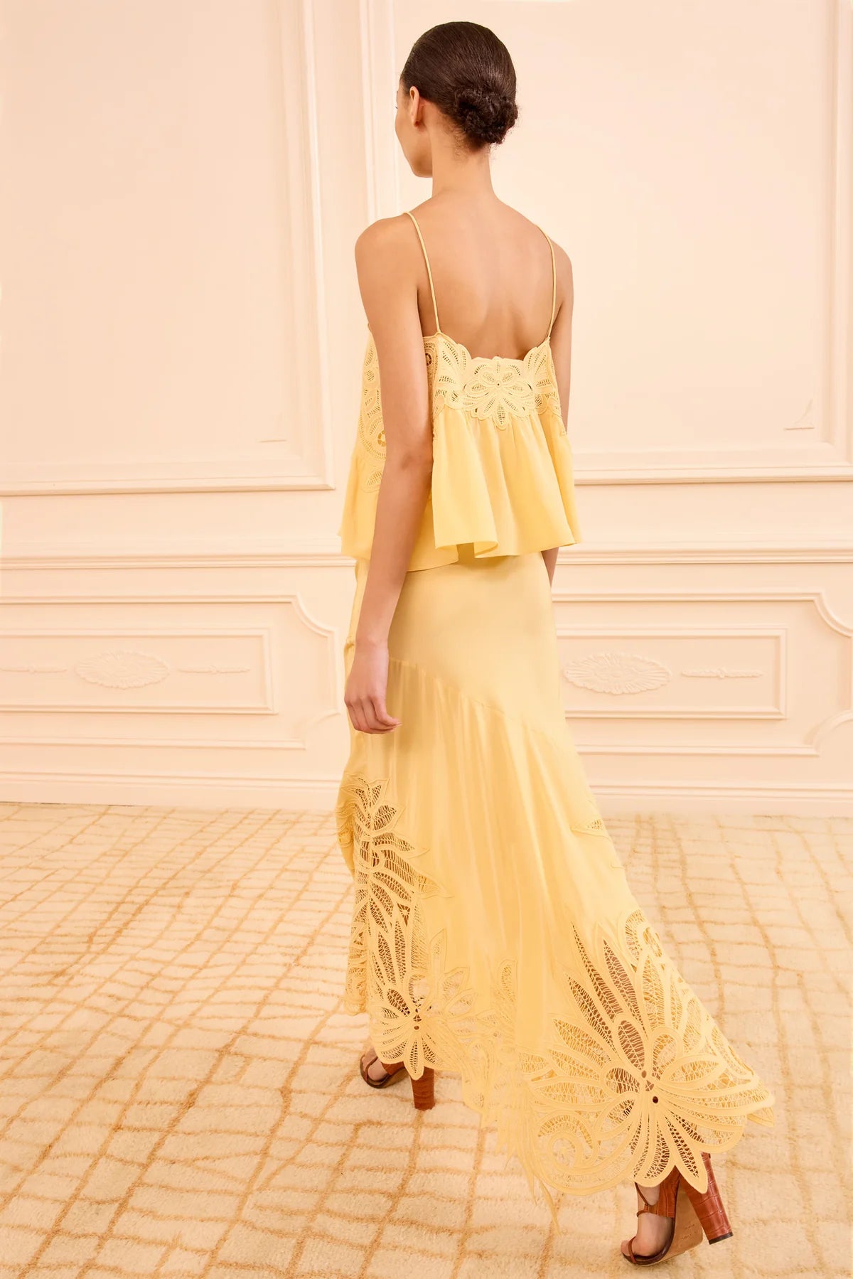 Oona Lace Applique Skirt