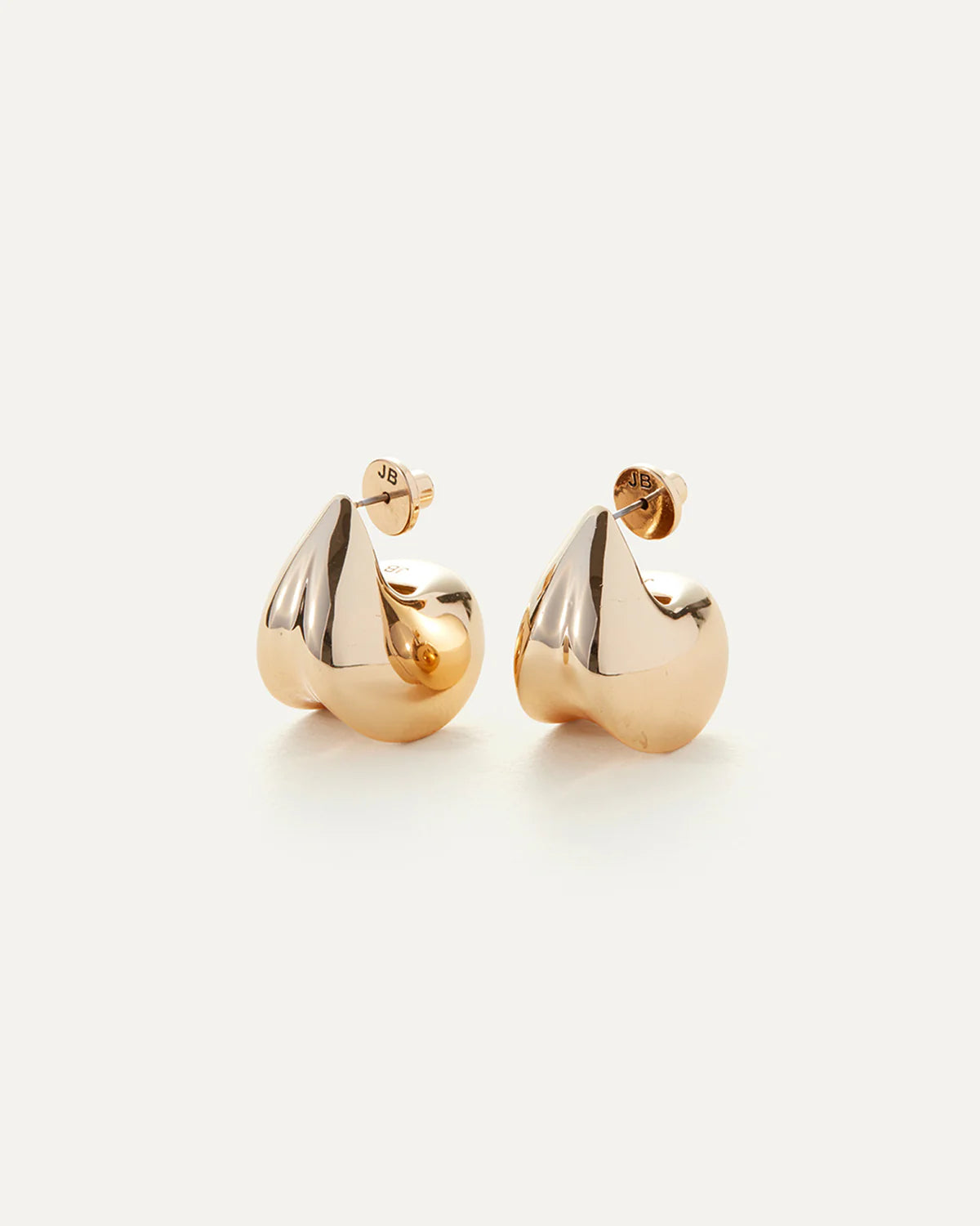 Gold Nouveax Puff Earrings