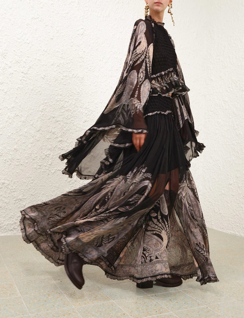 Dream Burnout Maxi Skirt