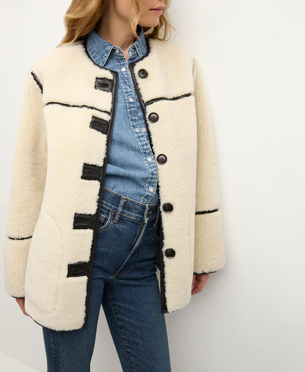 Anya Reversible Shearling Coat