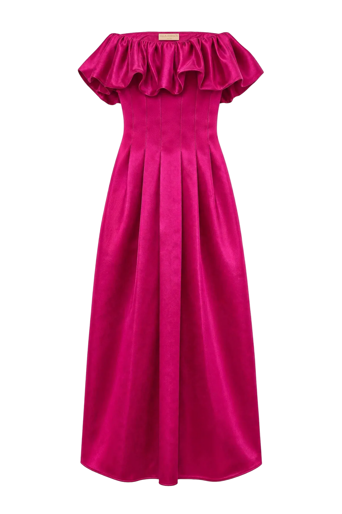 Cosima Strapless Satin Dress
