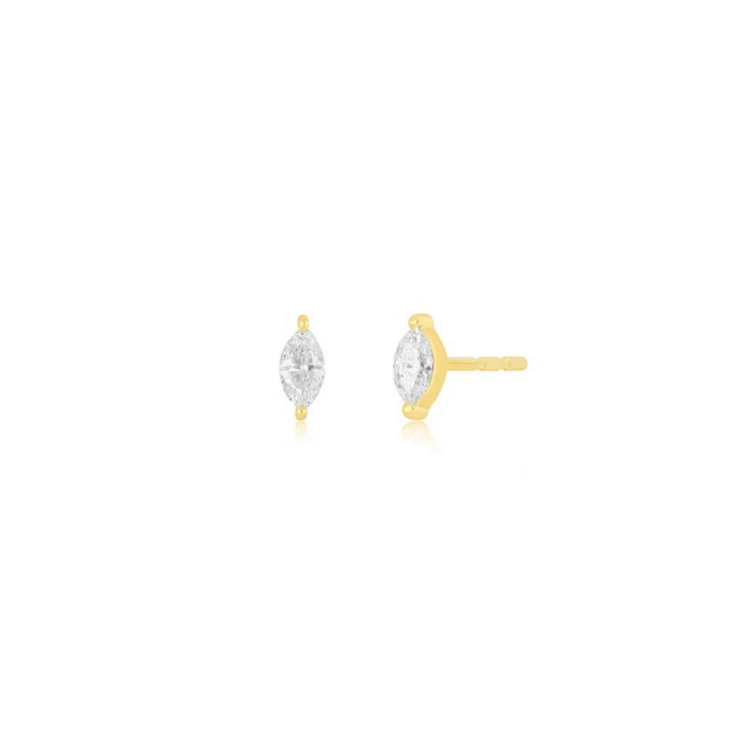 14ky Marquise Stud Earring