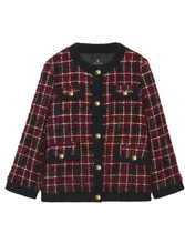 Load image into Gallery viewer, Lydia Cherry Plaid Jacket

