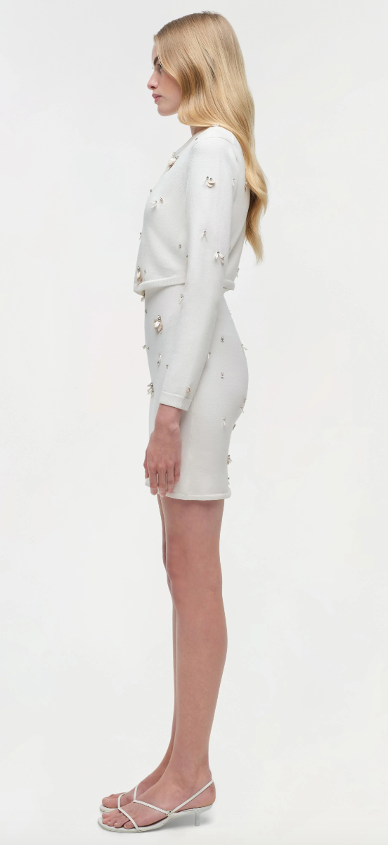 Zadie Embellished Cropped Cardigan