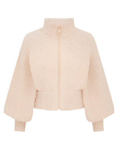 Hypnotic Boucle Knit Bomber