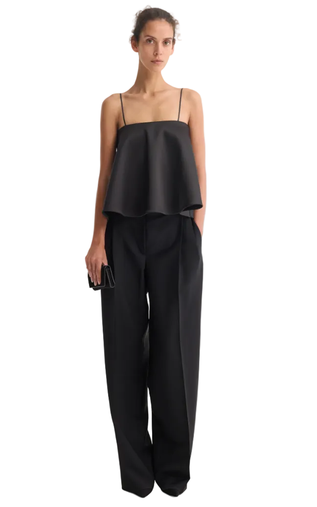 Peplum Satin Top