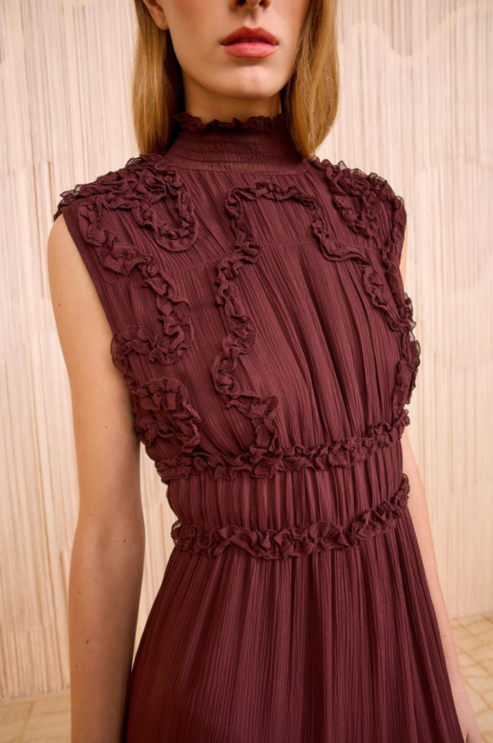 Verona Silk Smocked Gown