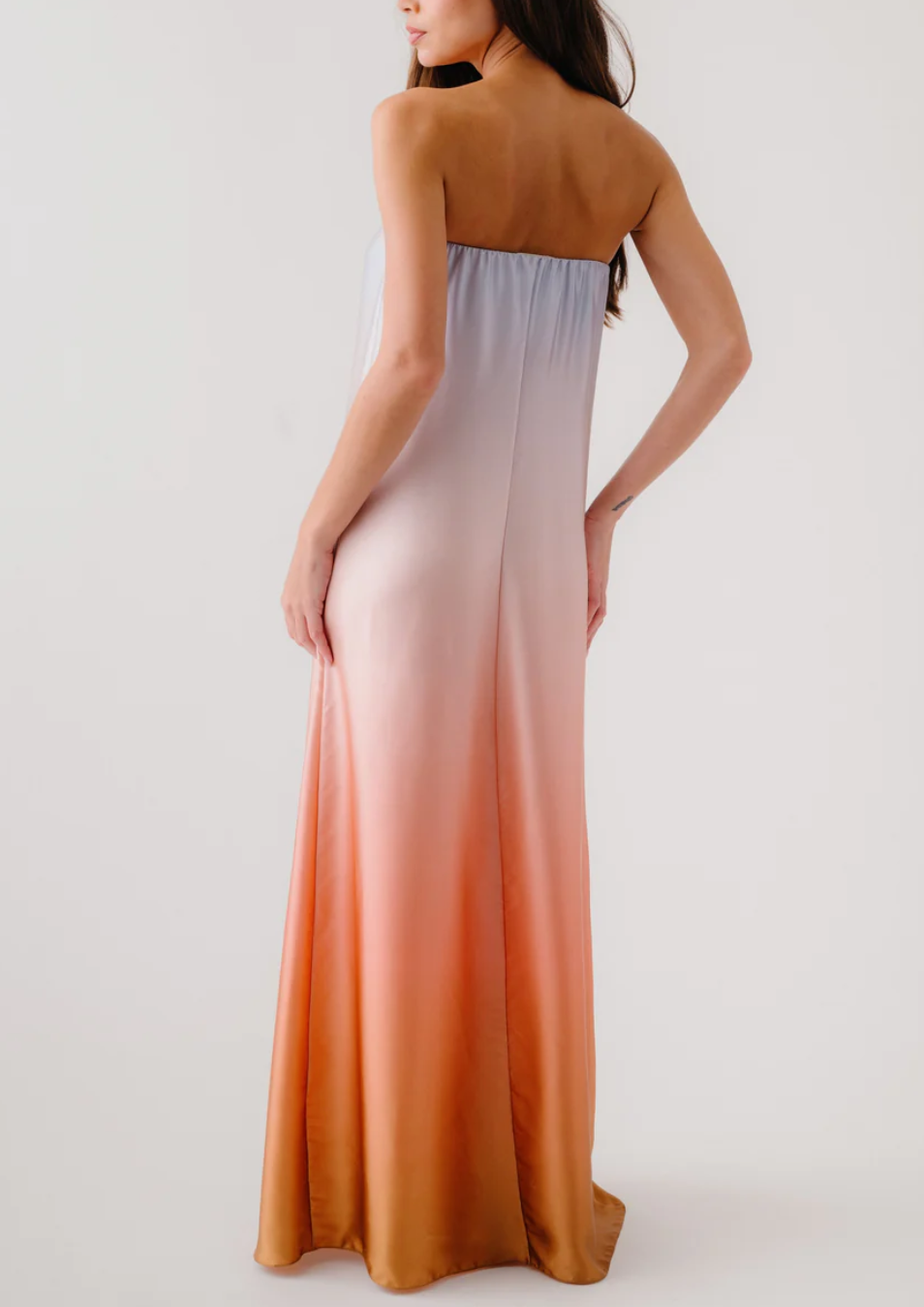 Arden Strapless Ombre Maxi Dress