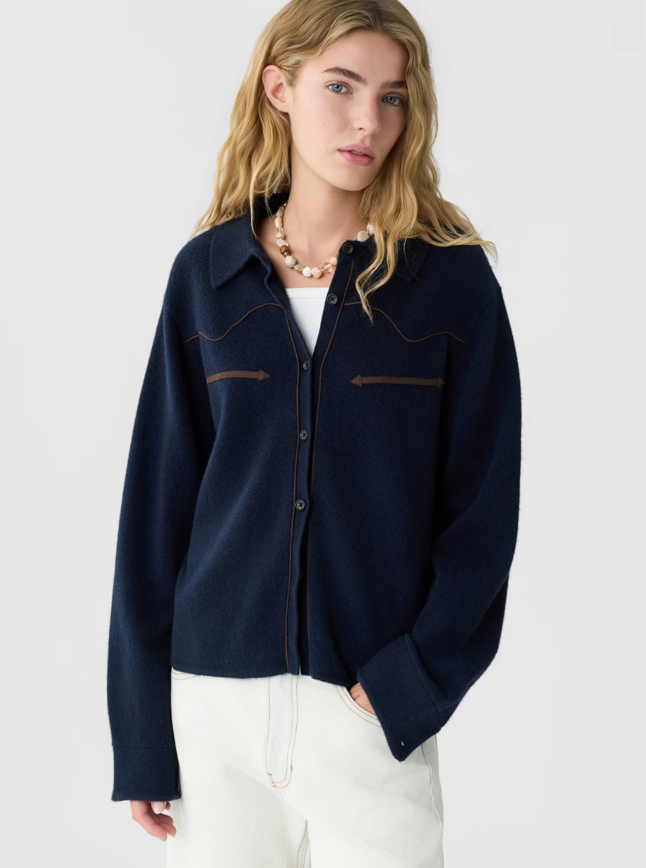 Cropped Western Shirt
