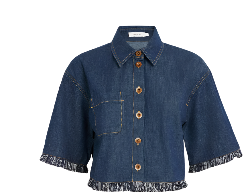 Rhiannon Fringe Denim Shirt