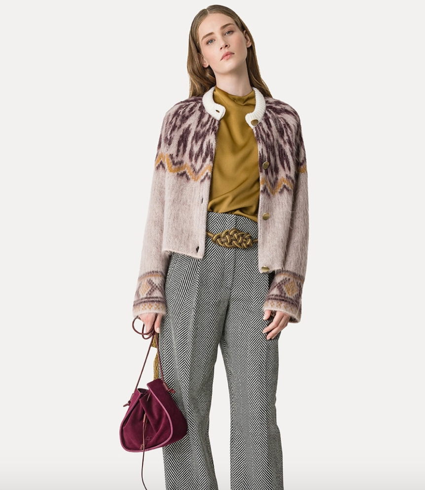 Baby Alpaca Fair Isle Cardigan