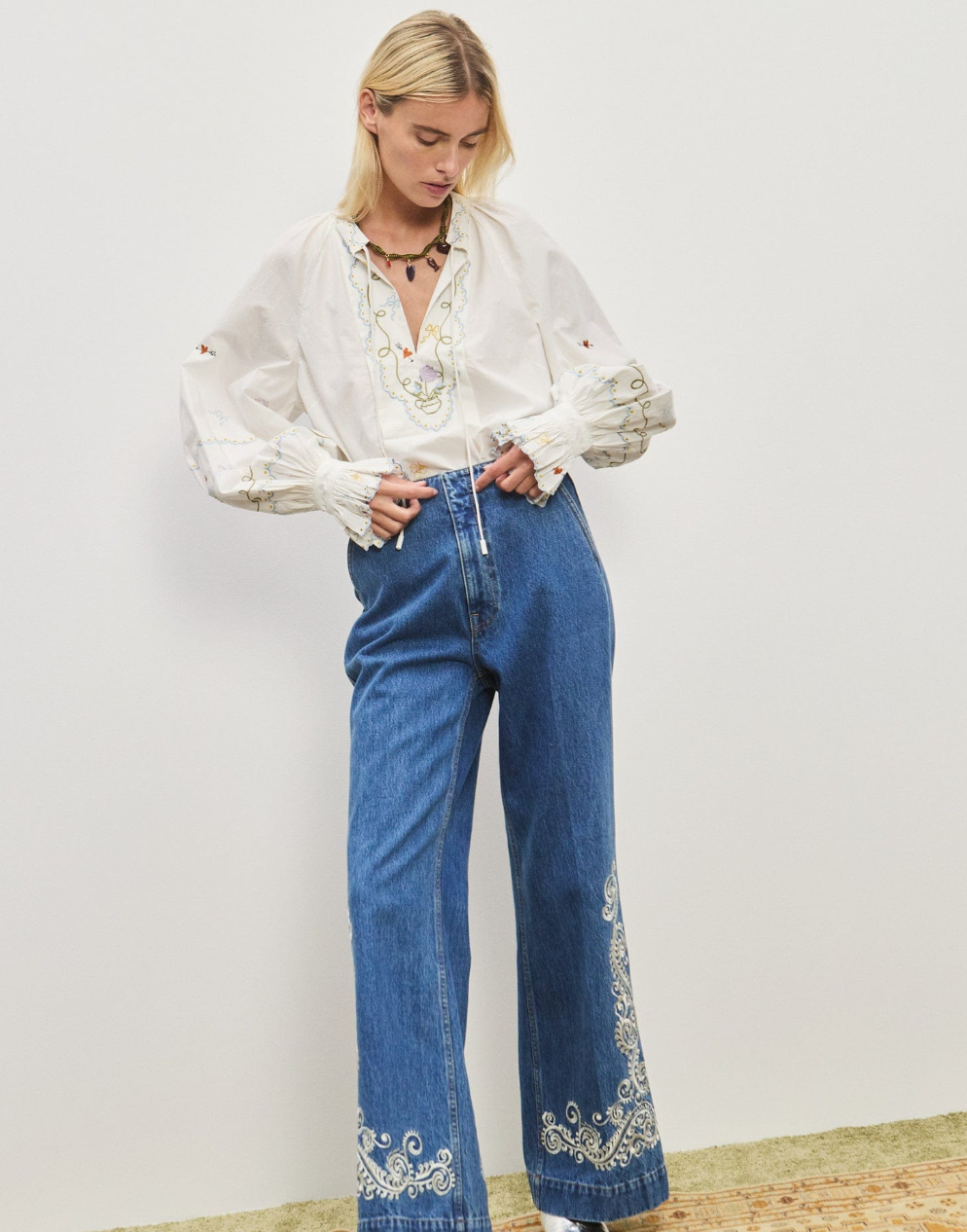 Giulia Embroidered Blouse