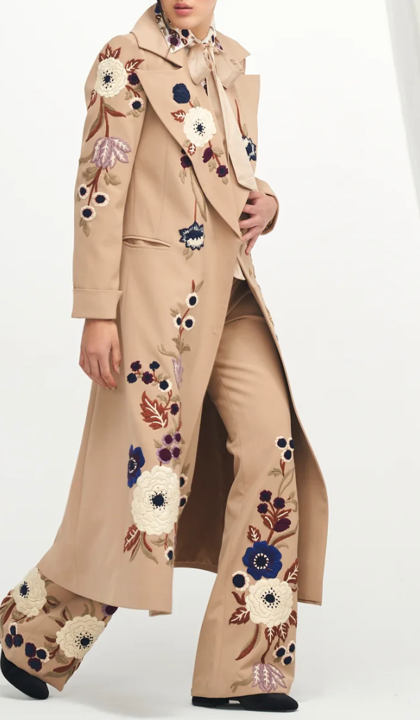 Embroidered Trench