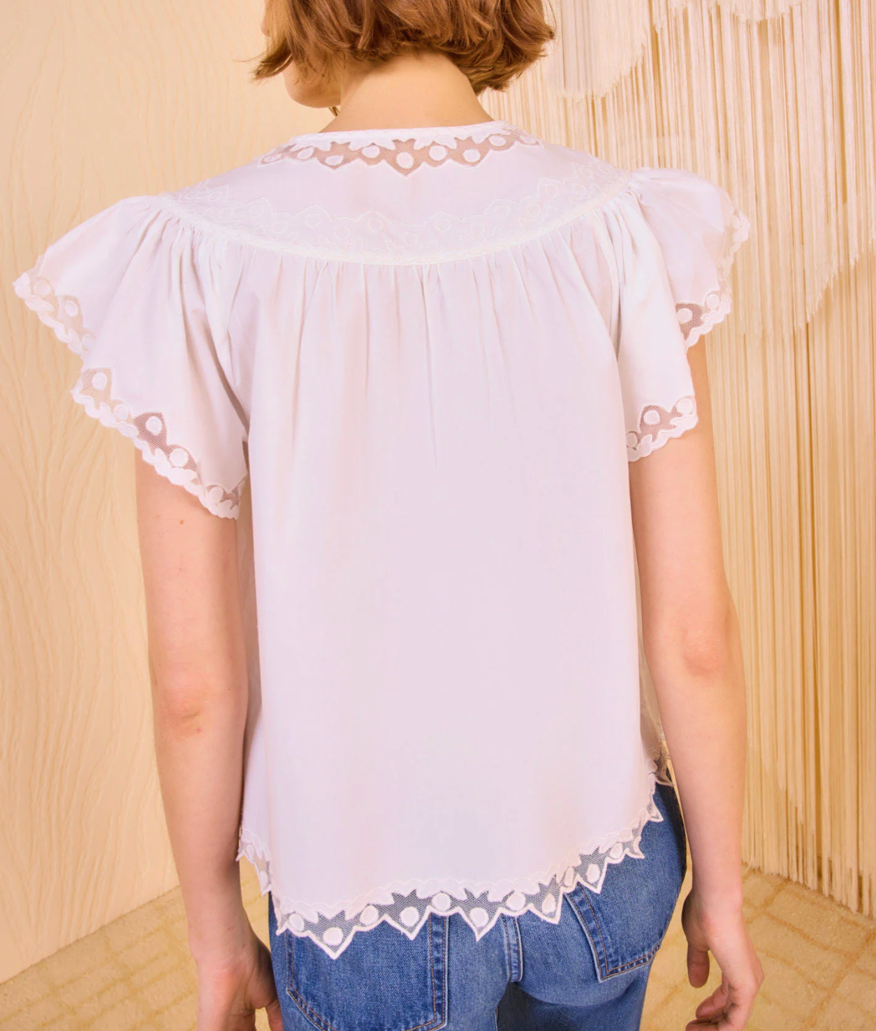 Effie Flutter Sleeve Top