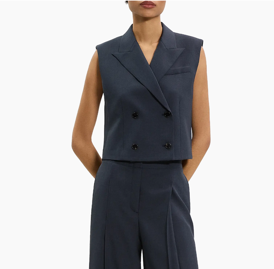 Peak Double Breasted Vest
