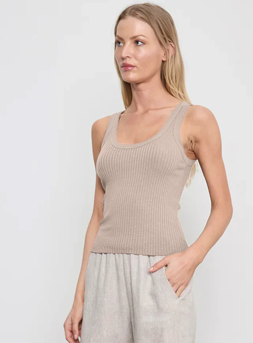 Military Rib Crop Tank