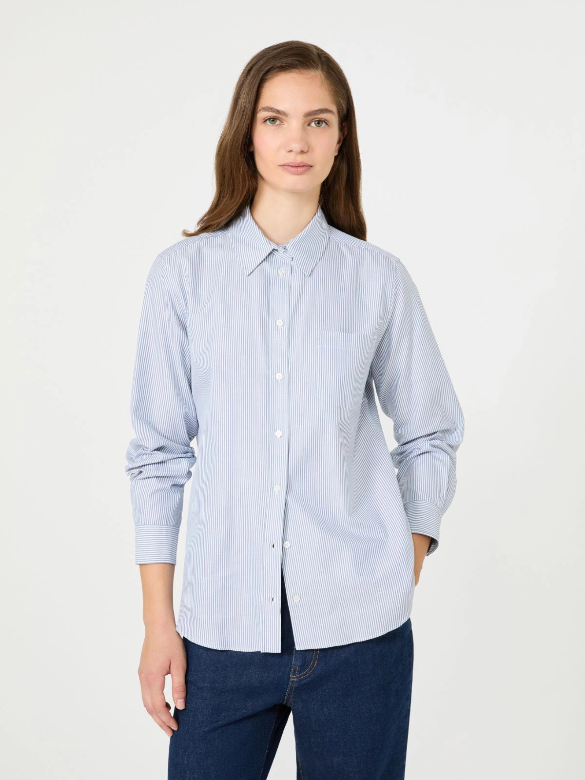 Cotton Oxford Stripe Shirt
