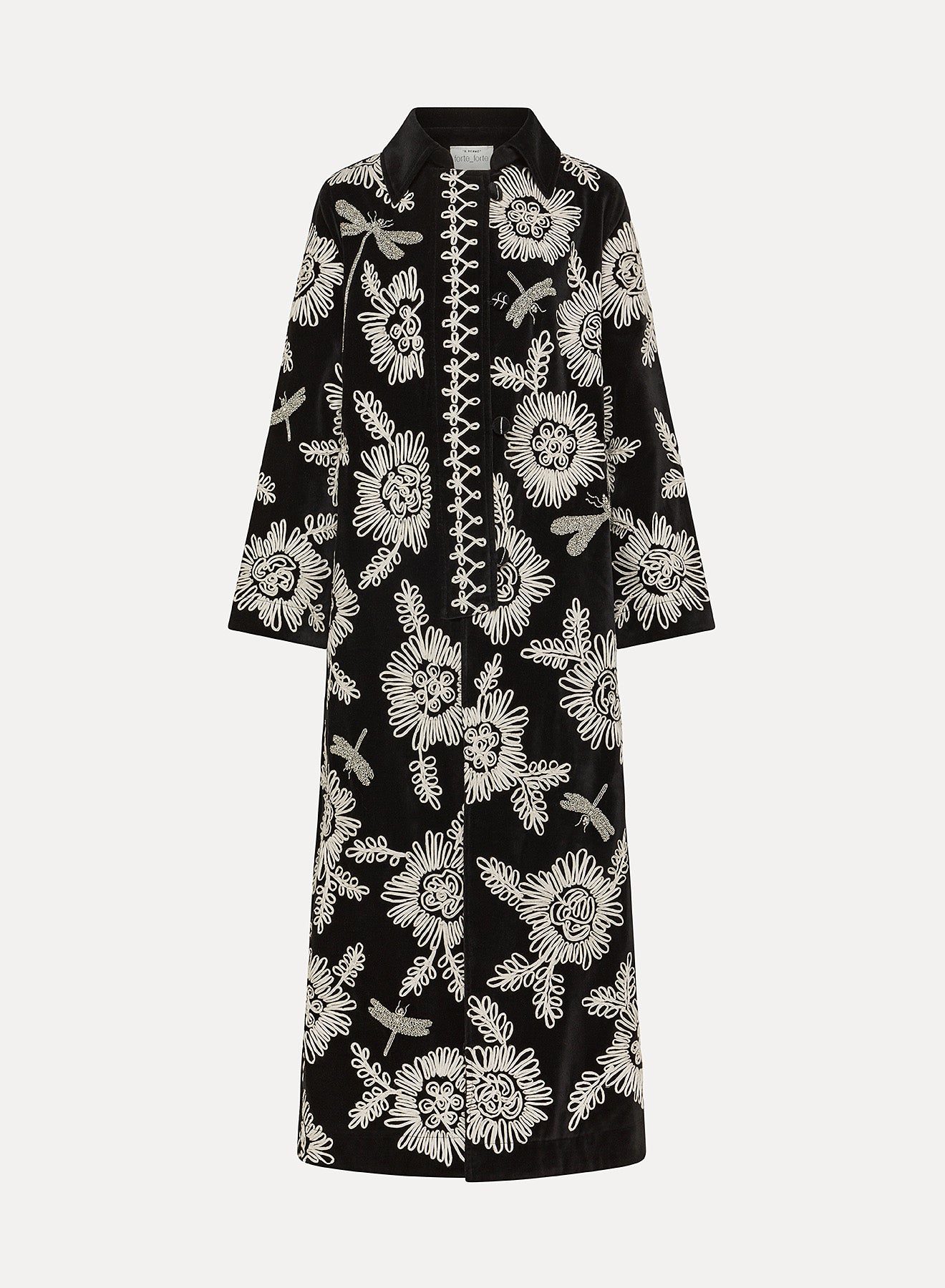 Voila' Une Fleur Velvet Coat