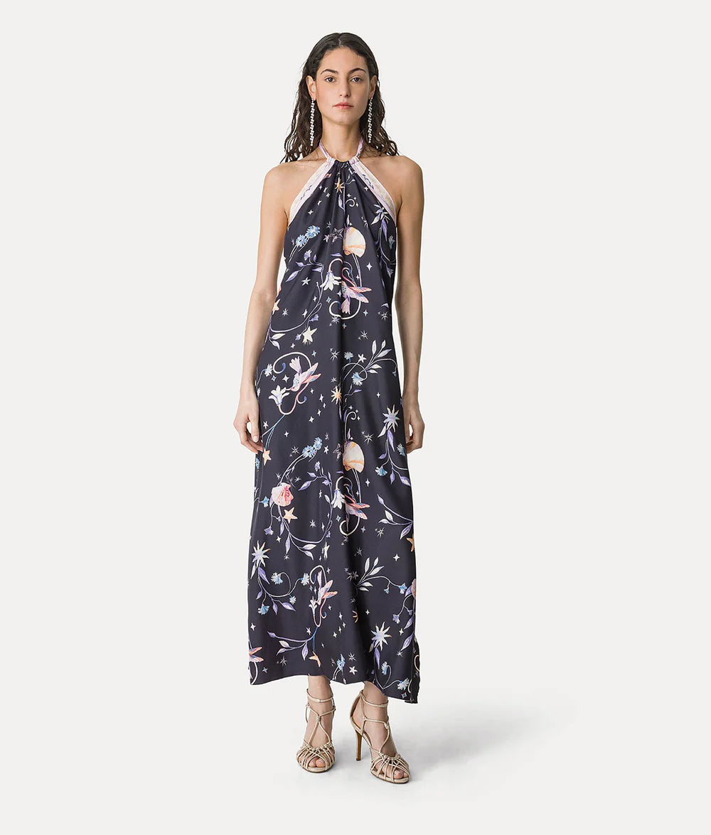 Deliverance Twill Back Neckline Dress