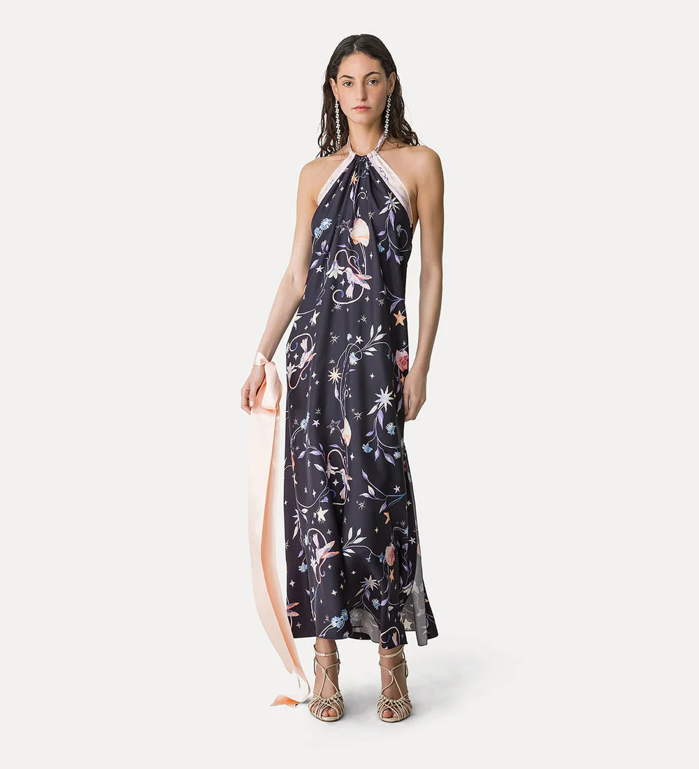 Deliverance Twill Back Neckline Dress